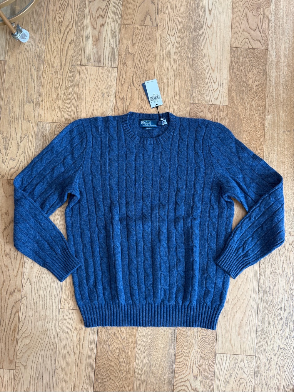 Polo Ralph Lauren Cable Crewneck Sweater Cashmere US Open Prep Fall Style